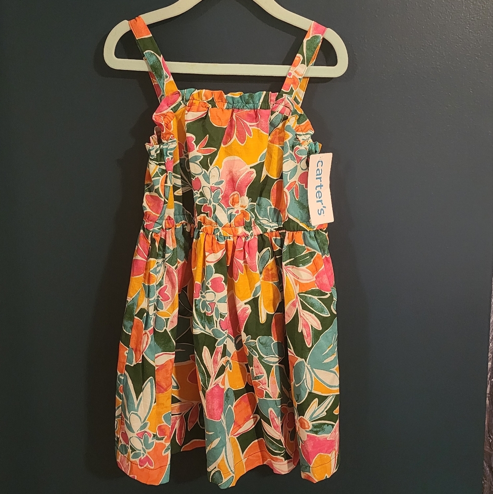 Carter's girls tropical print dress 4t